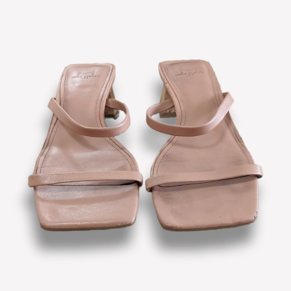 Marc Fisher Brent Heeled Slide Sandals in Tan, 5.5 - Picture 5 of 10